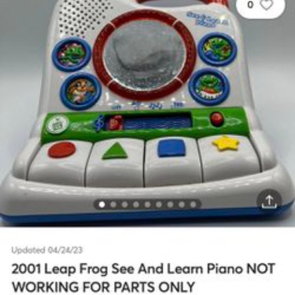 Vintage Leap Frog See And Learn Piano - Picture 3 of 4